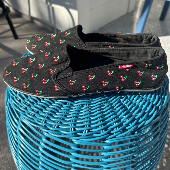 Vans Cherry Theme Black Slip On - Picture 6 of 8
